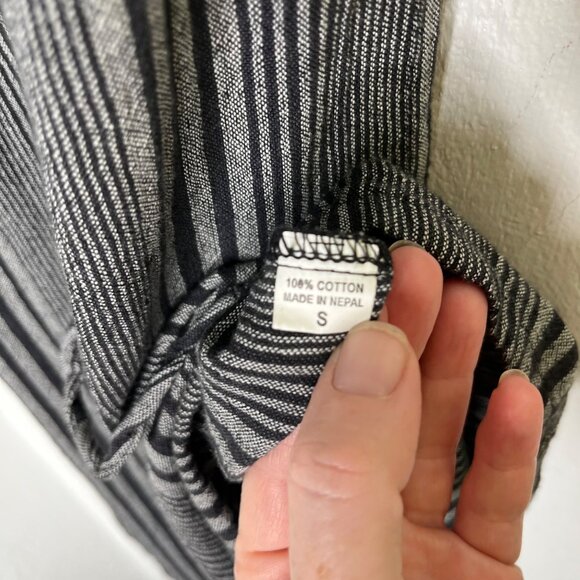 Avatar Striped Sleeveless Midi Dress With Belt Size XXS Halloween Beetlejuice - Picture 8 of 16